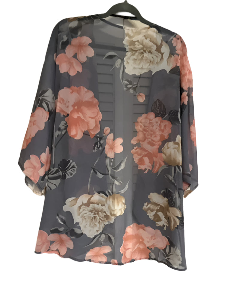 Blue Floral Cover up Size- XL