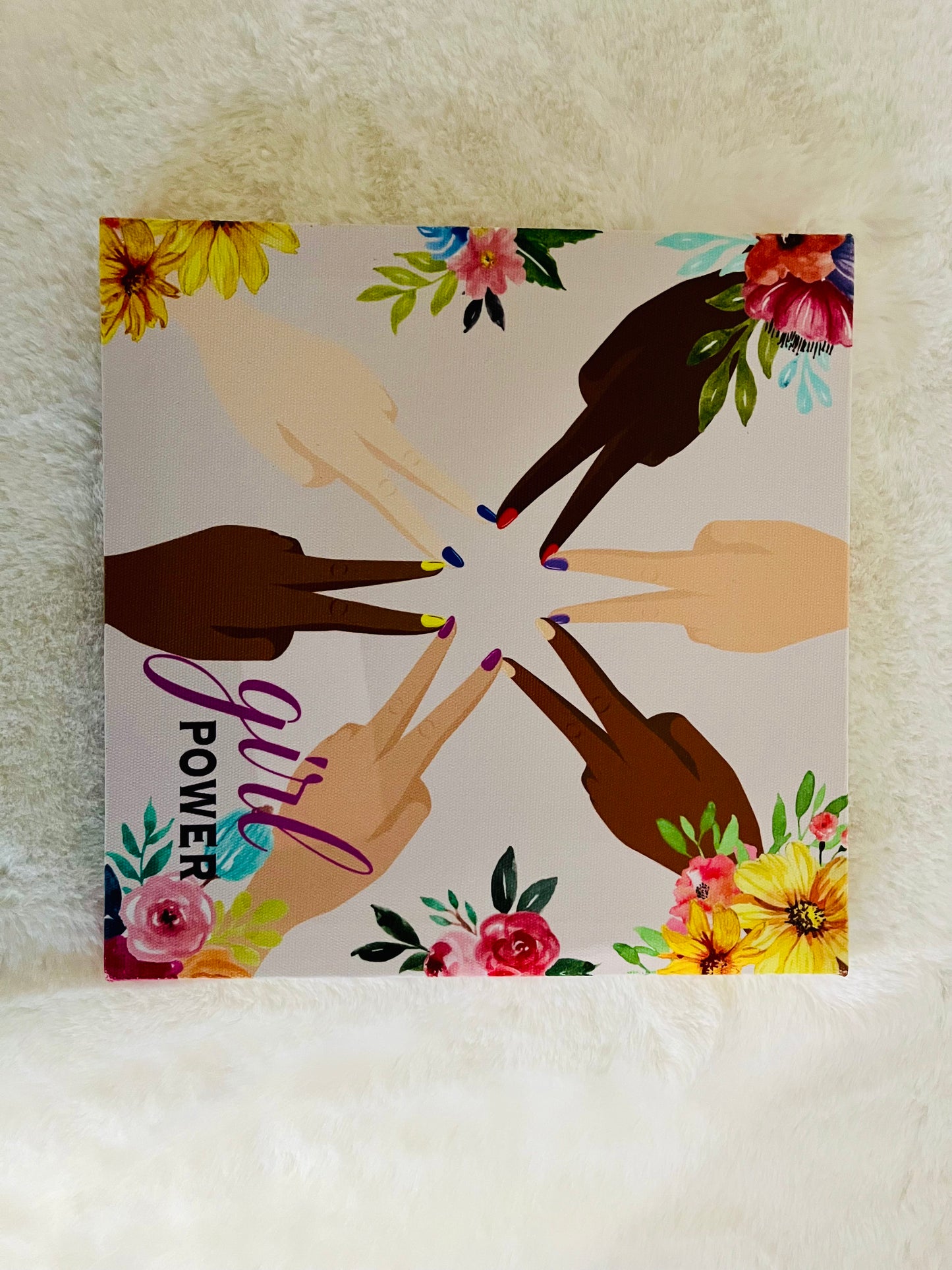 Canvas Girl Power Diversity oil painting