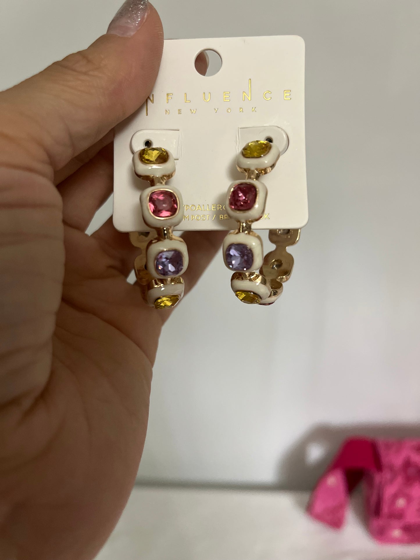 Costume Jewelry-Multicolored earrings