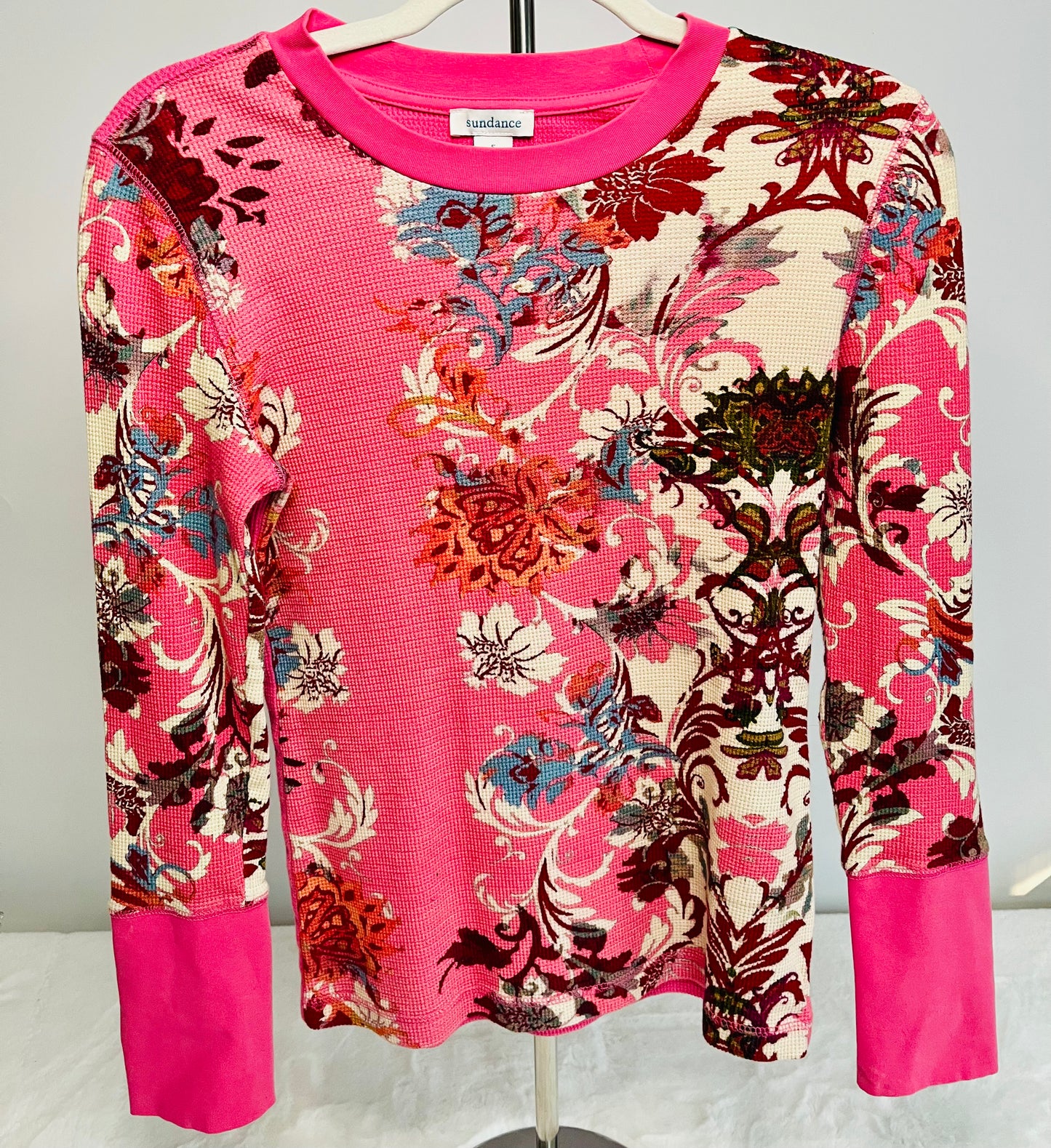 Sundance Pink Floral Top Size-S
