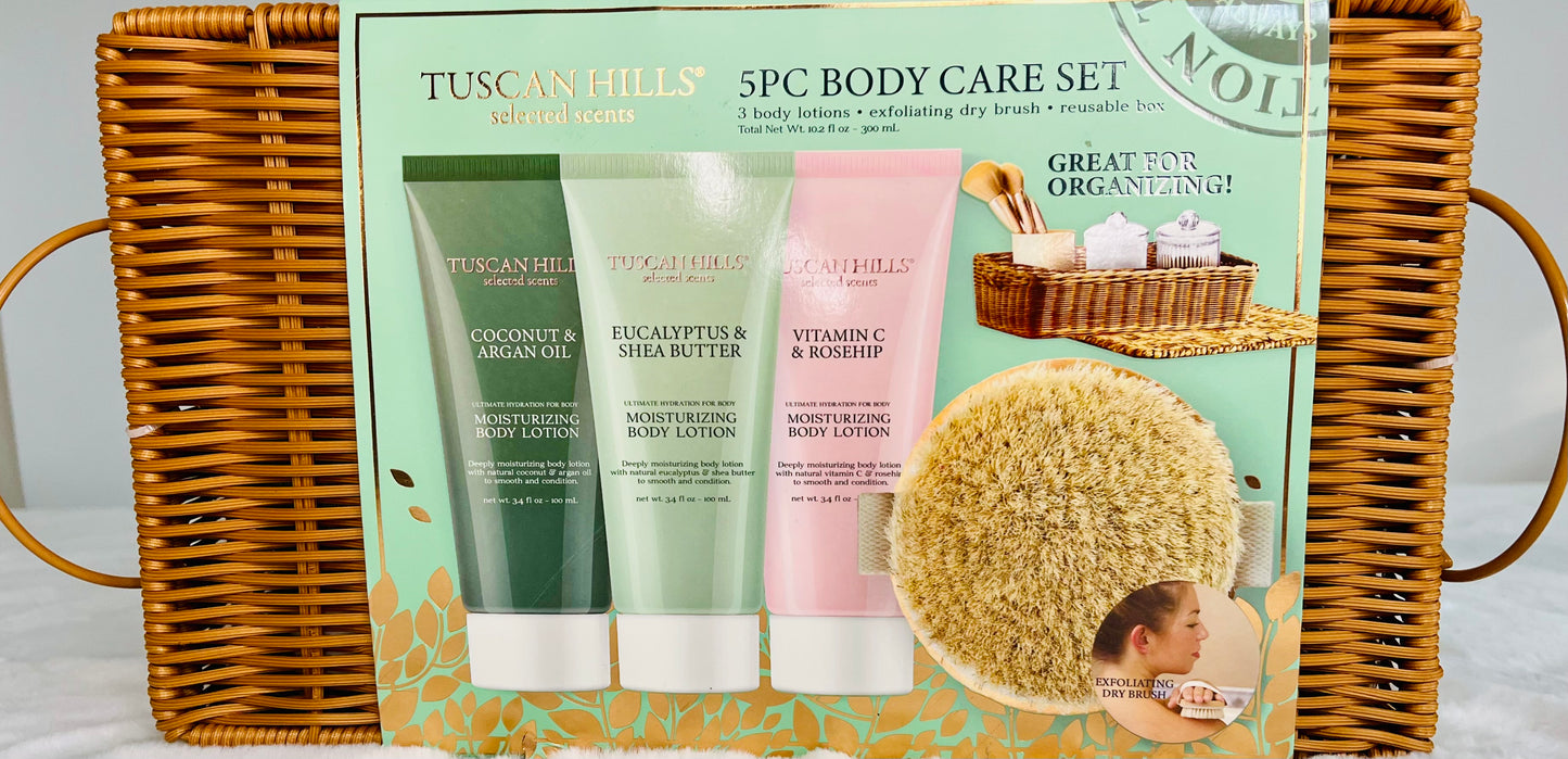 TUSCAN HILLS 5 PC body care set (new)