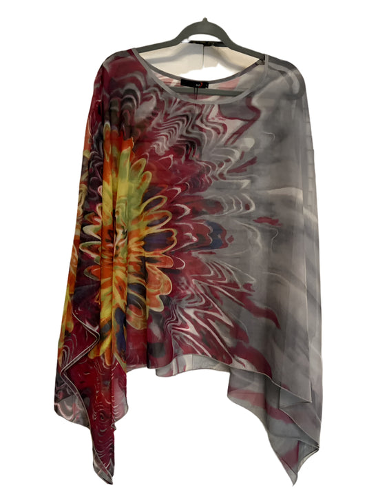 DJT Multicolored Swirvel Design Poncho Size - XL (new with tags)