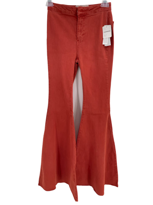 FREE PEOPLE Burnt orange Denium jeans  Size -S (new with tags)