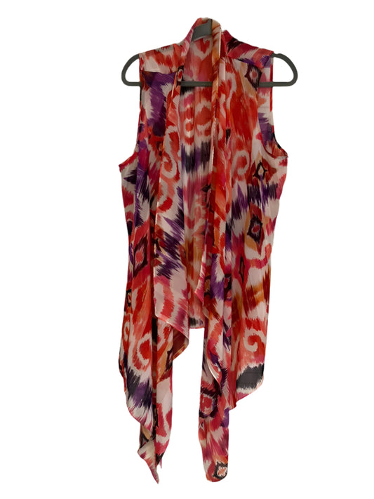 CHICOS vibrant Orange and multicolored Cover up Size- 3X