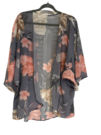 Blue Floral Cover up Size- XL