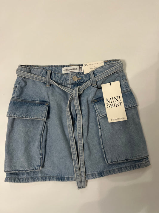 STRADIVARIUS Denium Mini Skirt Size - 36S
