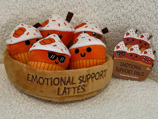 Fall Colored Orange and Brown motional Support Lattes (NWT) 8X8