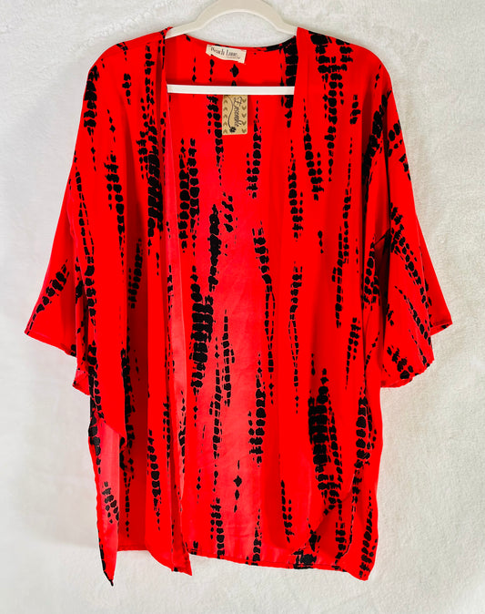 NWT- Women's stunning Kimono- Peach Love California  Size - XL