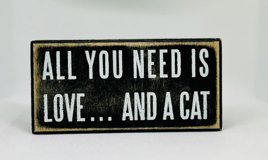 PRIMITIVES Art Deco  All You Need Is Love.... And a Cat