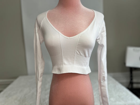 Free People Movement White athletic wear top Size -XS