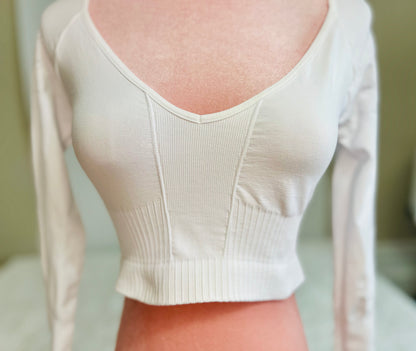 Free People Movement White athletic wear top Size -XS