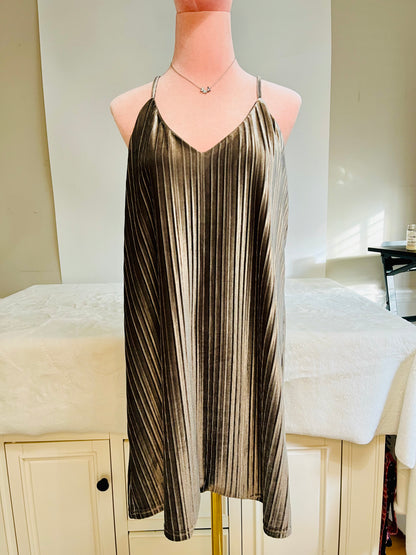 JACK by BB Dakota Grey velvet mini dress Size- M