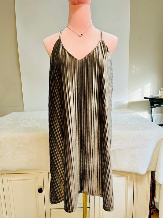 JACK by BB Dakota Grey velvet mini dress Size- M