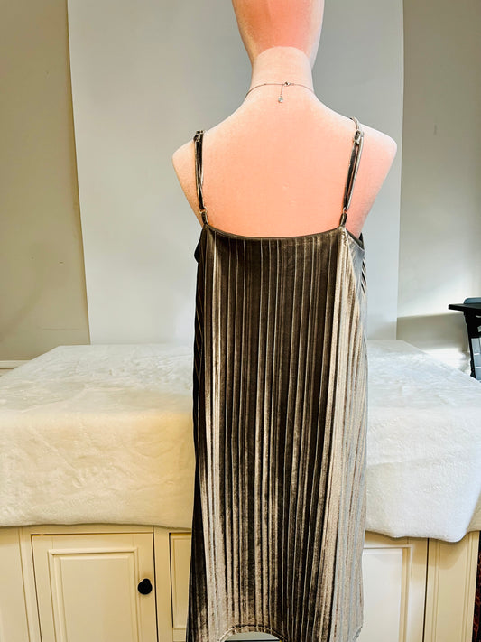 JACK by BB Dakota Grey velvet mini dress Size- M