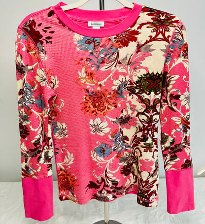 Sundance Pink Floral Top Size-S