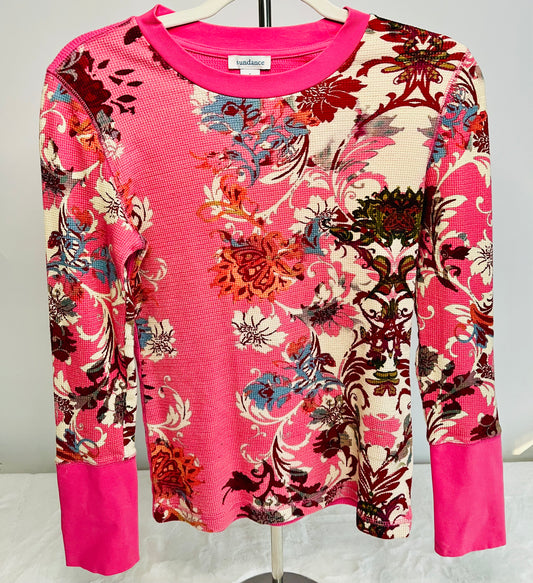 Sundance Pink Floral Top Size-S