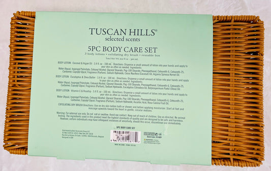TUSCAN HILLS 5 PC body care set  (new)