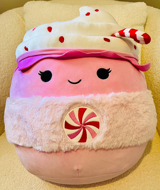 Ethel 21" inch Pink Cupcake  Peppermint Squishmallow (NWT) Excellent condition
