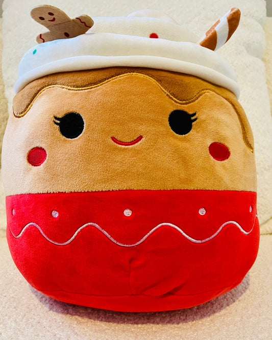 13" inch Ginger -Cupcake Gingerbread Latte holiday  Squishmallow ( NWOT)