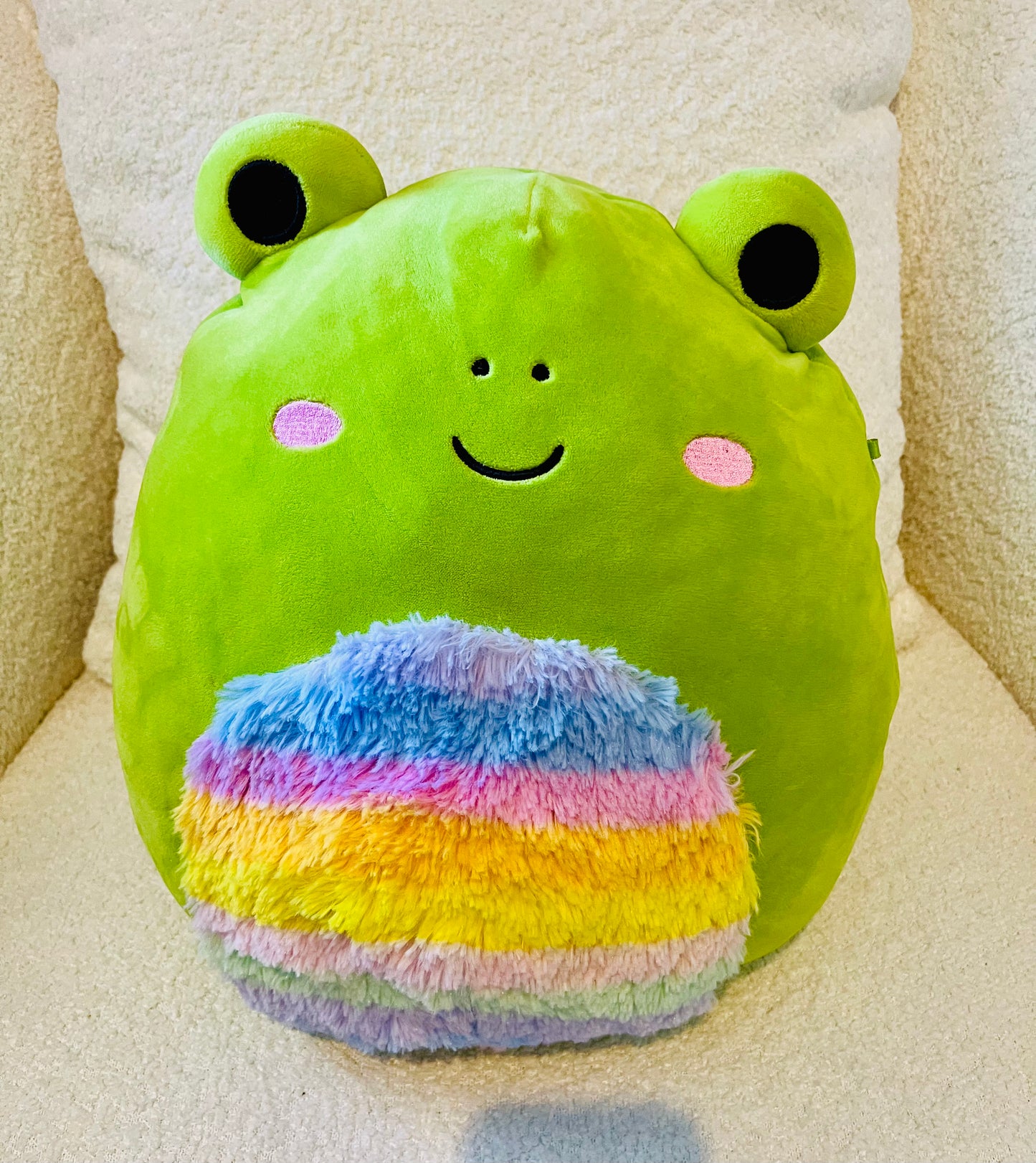 13" inch Wendy the frog W/rainbow tummy Squishmallow ( NWOT)