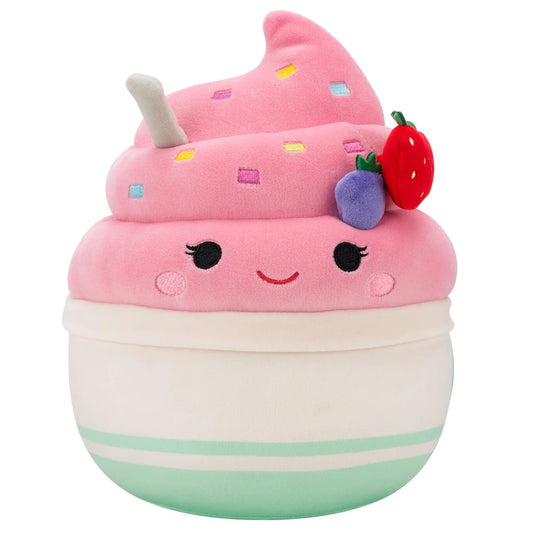 Squish mellow stuffed animal Ice cream treat with fruit