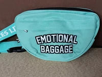 EMOTIONAL BAGGAGE  Turquoise  fanny pack